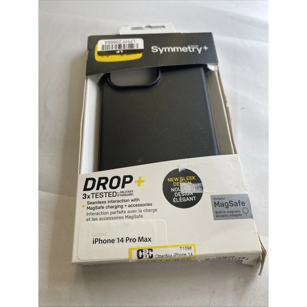 OtterBox Symmetry+ Series Case with MagSafe for iPhone 14 Pro Max - Black NEW